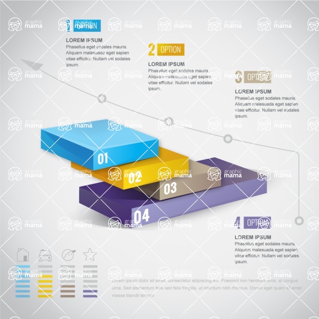 Infographic Templates Collection - Vector, Photoshop, PowerPoint, Google Slides - Business Infographic Template in 3D Style
